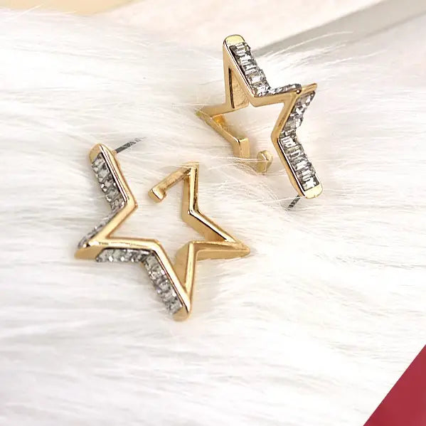 Star Hoop Earrings