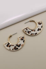 Load image into Gallery viewer, Faux Fur Gold Hoop Earrings
