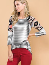 Load image into Gallery viewer, Aztec Color Block Long Sleeve
