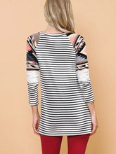 Load image into Gallery viewer, Aztec Color Block Long Sleeve
